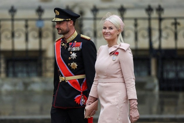 príncipe Haakon e princesa Mette-Marit, da Noruega