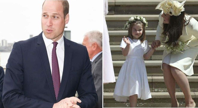 príncipe William e princesa Charlotte