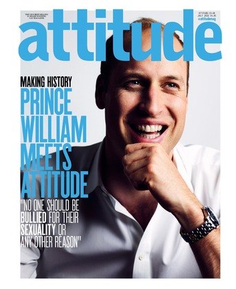 A família real também se aproximou da comunidade LGBT. Em 2016, o príncipe William foi o primeiro membro da família real a aparecer na capa de uma revista voltada ao público, quando fez parte de uma edição da revista “Attitude”