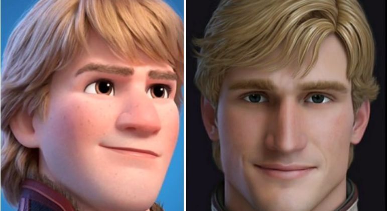KristoffA versão 'humana' do par da princesa Anna, Kristoff, também de Frozen, foi elogiada pelos usuários do TikTok, que disseram que a representação do personagem foi 