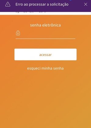 Usuários do app do Itaú recebiam mensagem de erro
