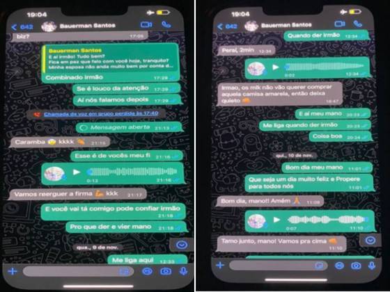 O zagueiro do Santos e Romarinho continuaram conversando e fazendo acordos informais. O primeiro acordo dizia que Bauermann deveria tomar um cartão amarelo na partida entre Santos e Avaí, válida pela Série A do Brasileirão 2022 (5 de novembro)