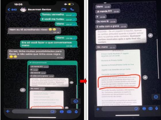 Em mais conversas, o zagueiro 'não acredita' que não conseguiu cumprir o acordo e se lamenta para Romarinho