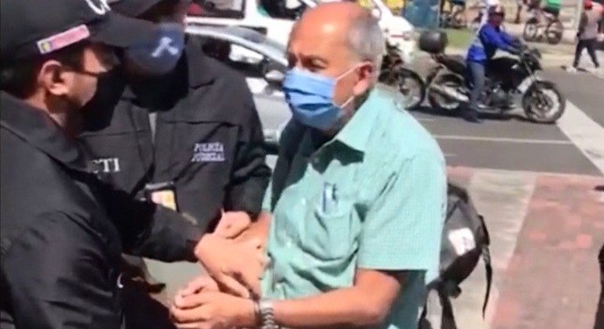 Momento em que Carlos Fernando Melo Narváez foi preso