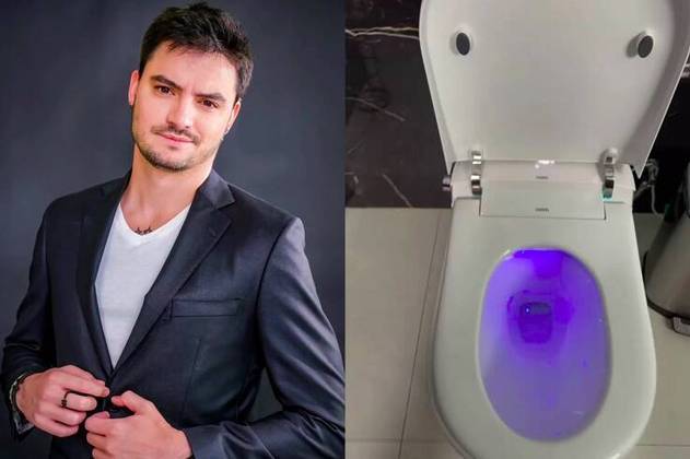 Privada tecnológica: Outro famoso que movimentou as opiniões na internet ao mostrar um item diferenciado foi o influenciador Felipe Neto e seu vaso sanitário autolimpante. 