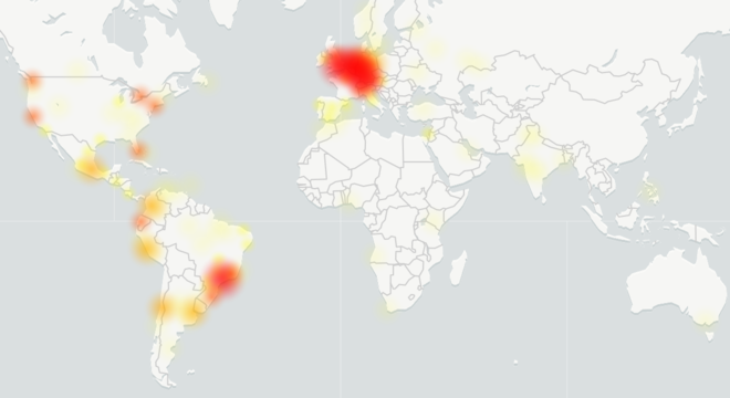 Queda foi relatada em diversos lugares do mundo