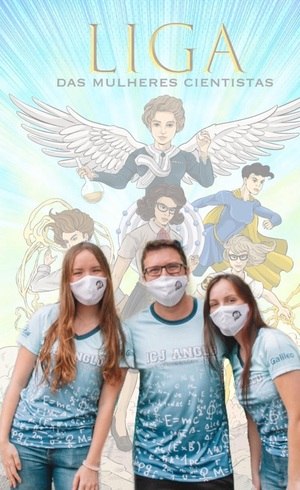 Yuri com estudantes