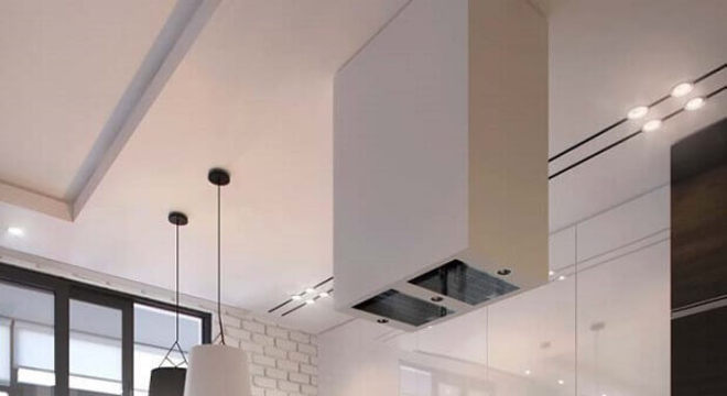 projeto de cozinha moderna preta e branca 