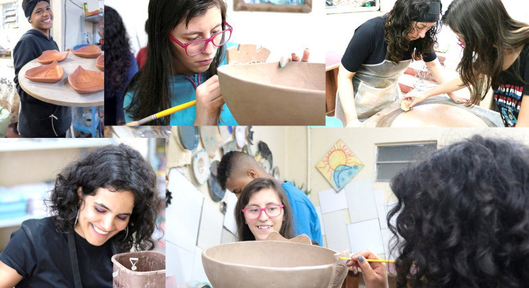 Projeto Ser Âmica realiza oficinas profissionalizantes de cerâmica com adolescentes