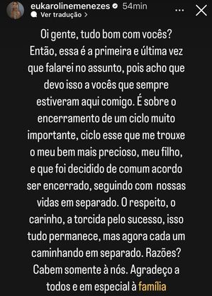 Pronunciamento Karol Menezes 