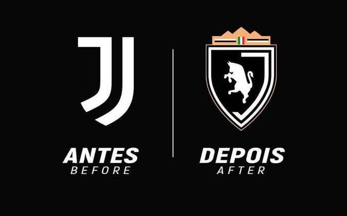 Proposta de mudança para o escudo da Juventus.