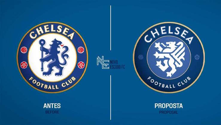 Proposta de mudança para o escudo do Chelsea.