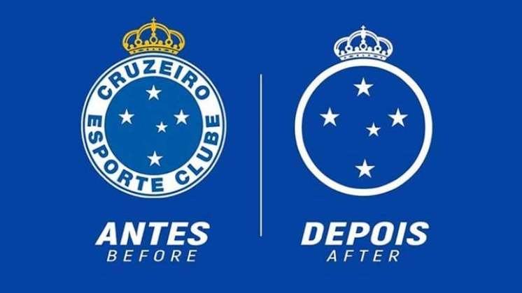 Proposta de mudança para o escudo do Cruzeiro. Obs: o Cruzeiro já modernizou o escudo após essa arte.