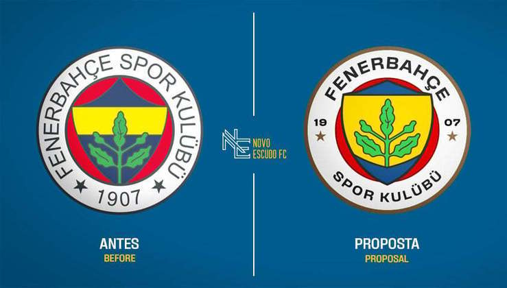 Proposta de mudança para o escudo do Fenerbahçe.