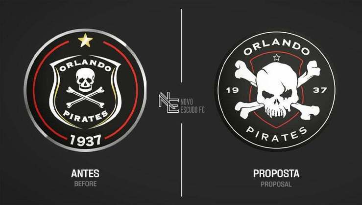 Proposta de mudança para o escudo do Orlando Pirates.
