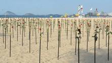 Rio tem protesto com rosas pelos 500 mil mortos por covid-19