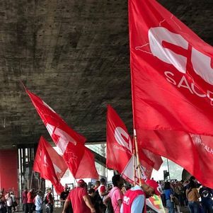 Manifestação de centrais sindicais