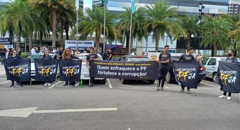 Protesto dos policiais federais em Brasília (DF) 