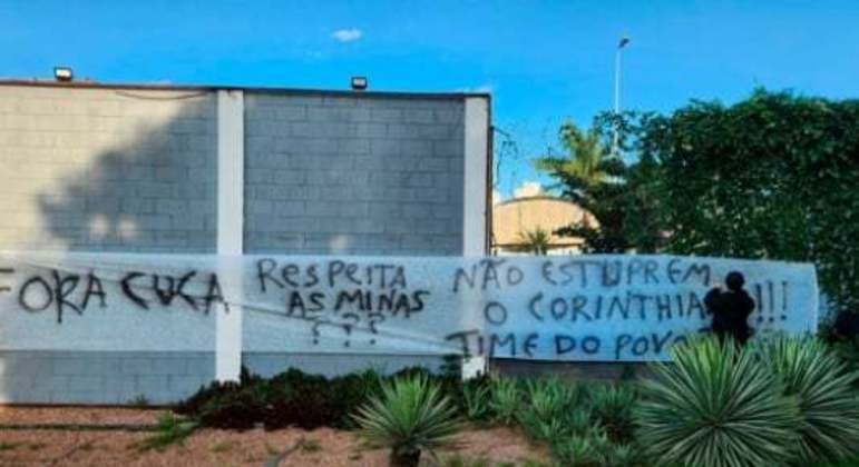 Protesto torcida do Corinthians