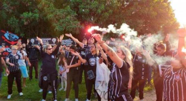 Protesto torcida do Corinthians