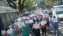 Sindicato faz ato no Hospital da Unifesp por volta ao atendimento