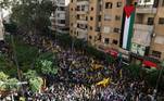 11º dia — Manifestantes pró-palestinos protestaram
nos arredores da Embaixada dos EUA no Líbano. Os manifestantes incendiaram
pneus e jogaram pedras contra a polícia