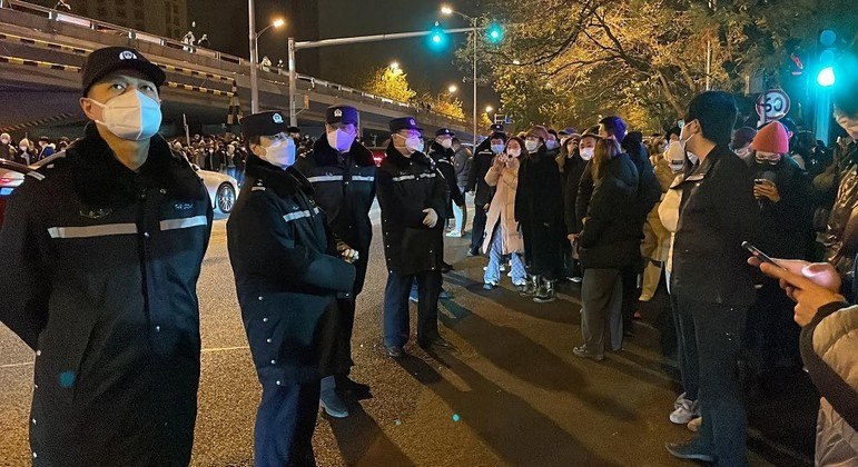 Presença policial nas ruas impediu novos protestos