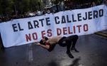 protestos no Chile