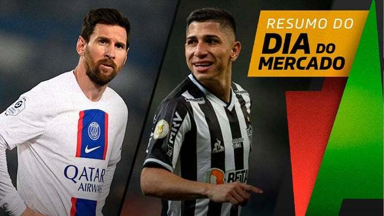 PSG desmente técnico sobre permanência de Messi, São Paulo procura ex-atacante do Atlético-MG... tudo isso e muito mais a seguir no resumo do Dia do Mercado desta quinta-feira (01):