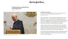 Artigo do New York Times questiona STF: 'Está indo longe demais?'