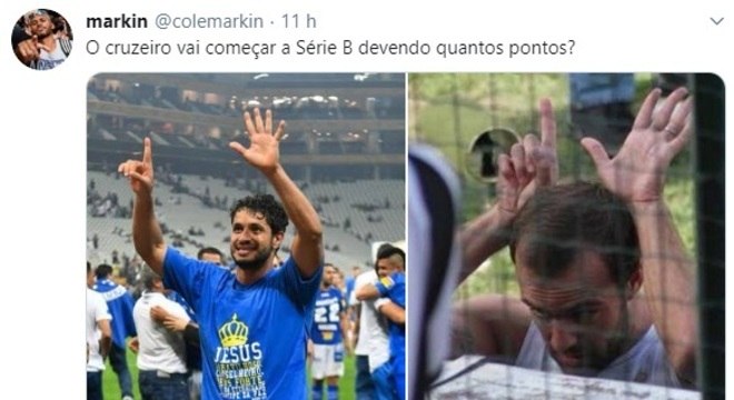 Punido pela Fifa devido ao não pagamento do empréstimo do volante Denilson, Cruzeiro não foi perdoado nas redes sociais