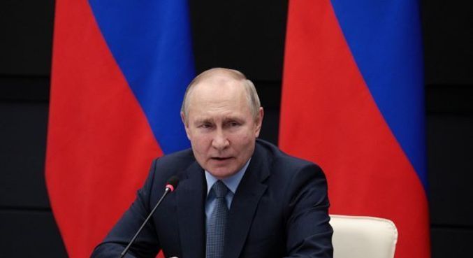 o presidente Vladimir Putin volta a criticar Kiev e seus aliados ocidentais