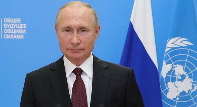 Putin fez discurso em vídeo durante a Assembleia-Geral das Nações Unidas