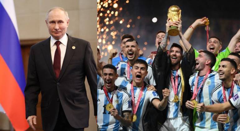Vladimir Putin parabeniza Argentina por vitória na Copa do Mundo