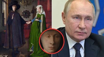 Internautas afirmam que homem pintado parece com Vladmir Putin, presidente da Rússia