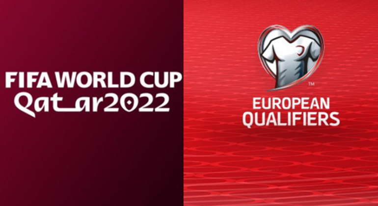 Um cartaz das Eliminatórias da Europa à Copa do Catar