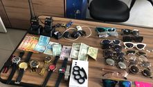 Quadrilha é presa em SP, e polícia acha relógios roubados, armas e até soco-inglês