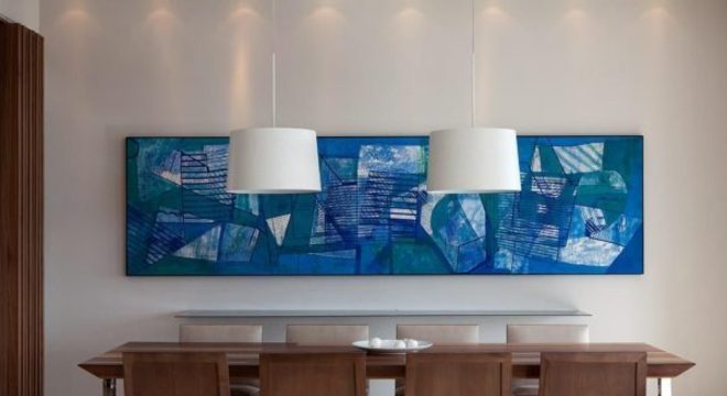 Quadro na cor do ano classic blue 