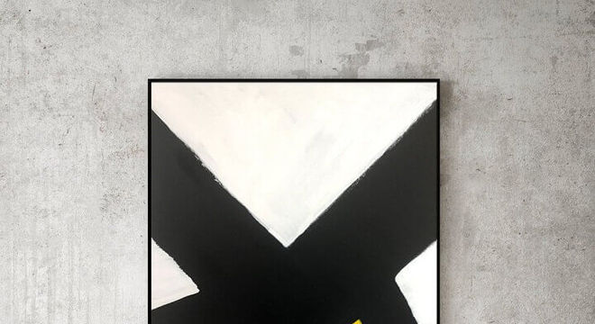 quadro preto e branco grande 