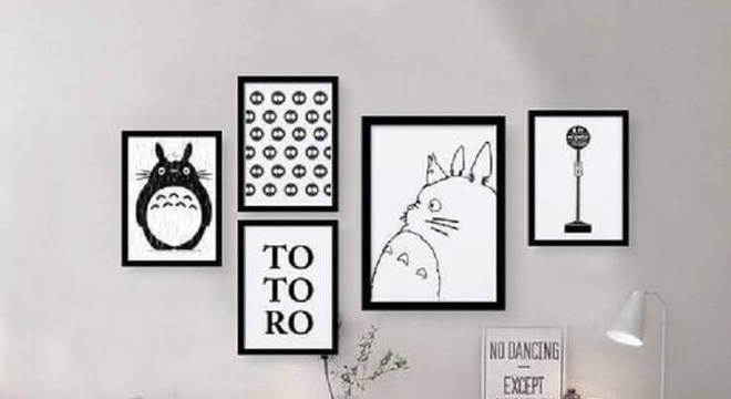 quadro preto e branco para quarto simples