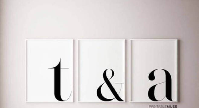 quadros decorativos preto e branco para sala clean