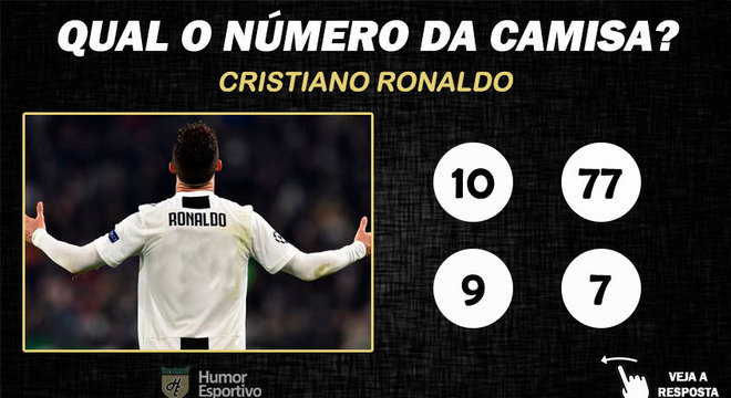 Qual o nmero da camisa de Cristiano Ronaldo na Juventus?