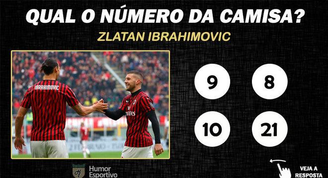 Qual o nmero da camisa de Ibrahimovic no Milan?