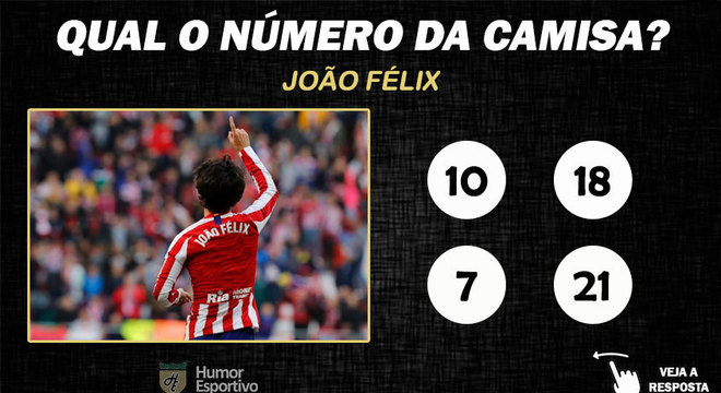 Qual o nmero da camisa de Joo Flix no Atltico de Madrid?
