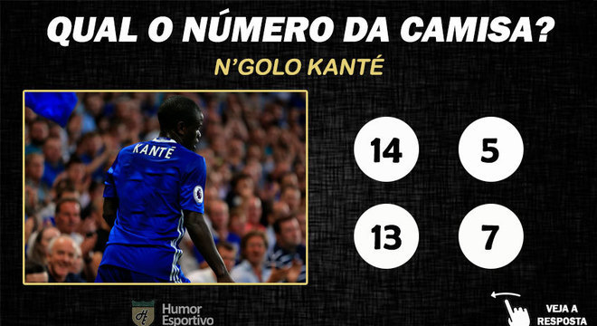 Qual o nmero da camisa de Kant no Chelsea?