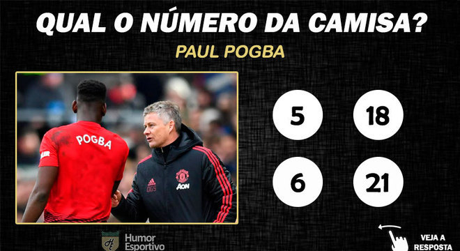 Qual o nmero da camisa de Pogba no Manchester United?