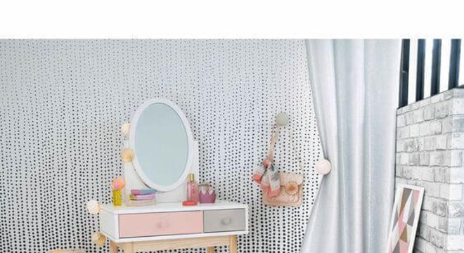 Quarto com penteadeira infantil mdf