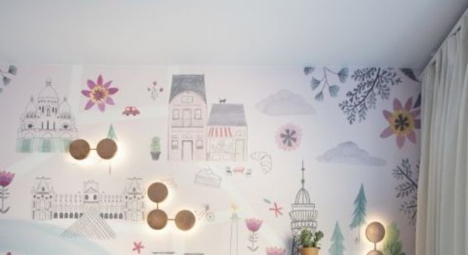Quarto de bebê tema paris