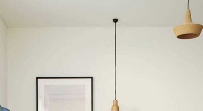 quarto de solteiro decorado com pendente para quarto 