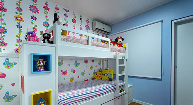 Quarto infantil planejado simples de menina